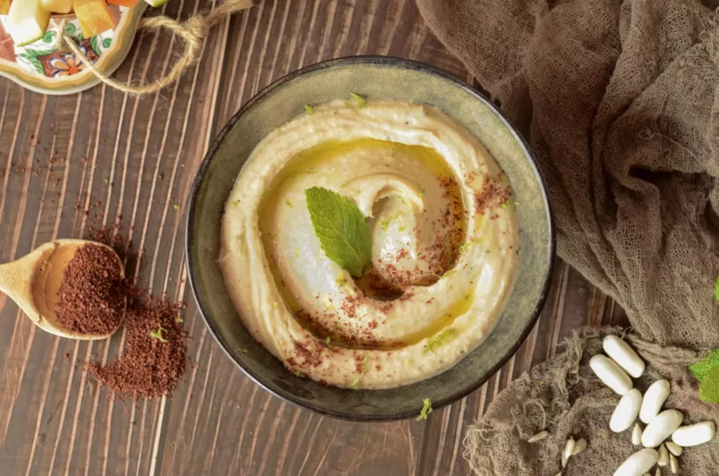 Hummus de alubias blancas